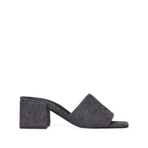 Courrèges Textured Grey Slip-On Sandals - NWT